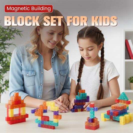 🧲✨ Magnetiskt byggkloss-set för barn