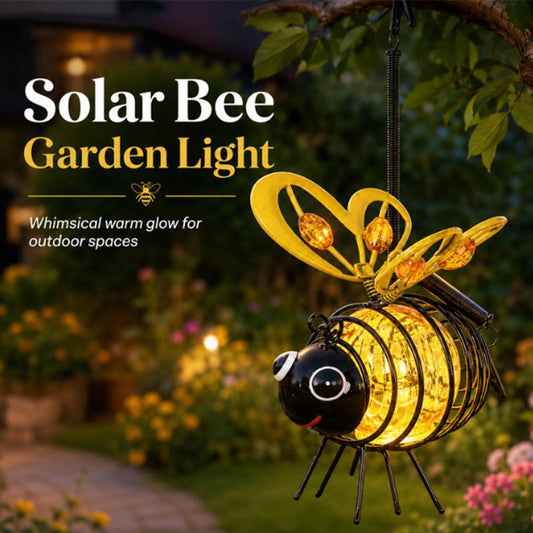 🐝 Solcellsdriven bi-lampa för utomhusbruk - Den perfekta presenten till växtälskande mammor eller helt enkelt alla som ler❤️