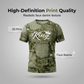 Herr Casual Fejk Denim Print T-shirt & Shorts Set