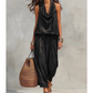 👗 50% RABATT NU! ✨ Chic Draped Halter Neck Jumpsuit – Andningsbar Vida Ben & Elegant Dag till Kväll – Perfekt för Sommaren ☀️