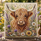 🏆 Highland Ko Pärlkonst DIY‑kit – skapa fantastisk 3D‑konst med glittrande pärlor – avkopplande, kreativt & perfekt som present 🦉💛