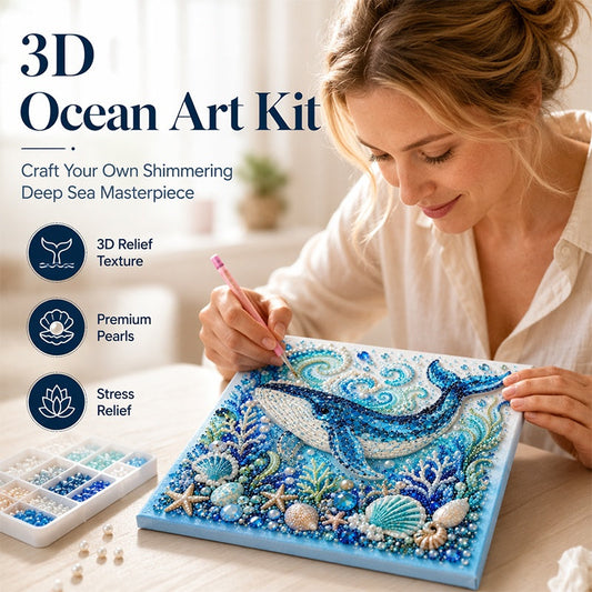🌊✨ DIY-kit med pärlor i havstema – Avkopplande pyssel för att skapa vackra konstverk med kustmotiv