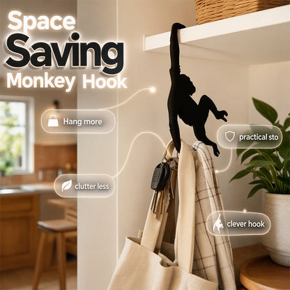 🐒 50 % RABATT NU! 🍌 Apformad bananakrok – platsbesparande, verktygsfri & lekfull design – perfekt för frukt, väskor och handdukar 🏠
