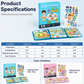 🛒 50% RABATT NU! 🧲 Magnetisk vikbar aktivitetsbok för barn – pedagogiskt pussel med olika scener, utvecklar kreativitet ✨👶