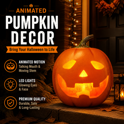 🎁Lägsta pris någonsin⏰Jabberin' Jack – animerad, talande och sjungande pumpa🎃