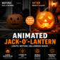 🎁Lägsta pris någonsin⏰Jabberin' Jack – animerad, talande och sjungande pumpa🎃