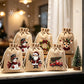 🎁 Julklappspåsar med dragsko – festliga tomte- & renmotiv, dubbel dragsko & hållbart tyg – julglädje i varje gåva ✨