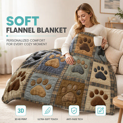 🔥50% RABATT NU! 🐾 Mjuk flanellfilt, mysig för soffa och säng under kalla höstkvällar ✨