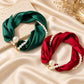 🧣50% RABATT NU! !✨Scarfhalsband med pärlor